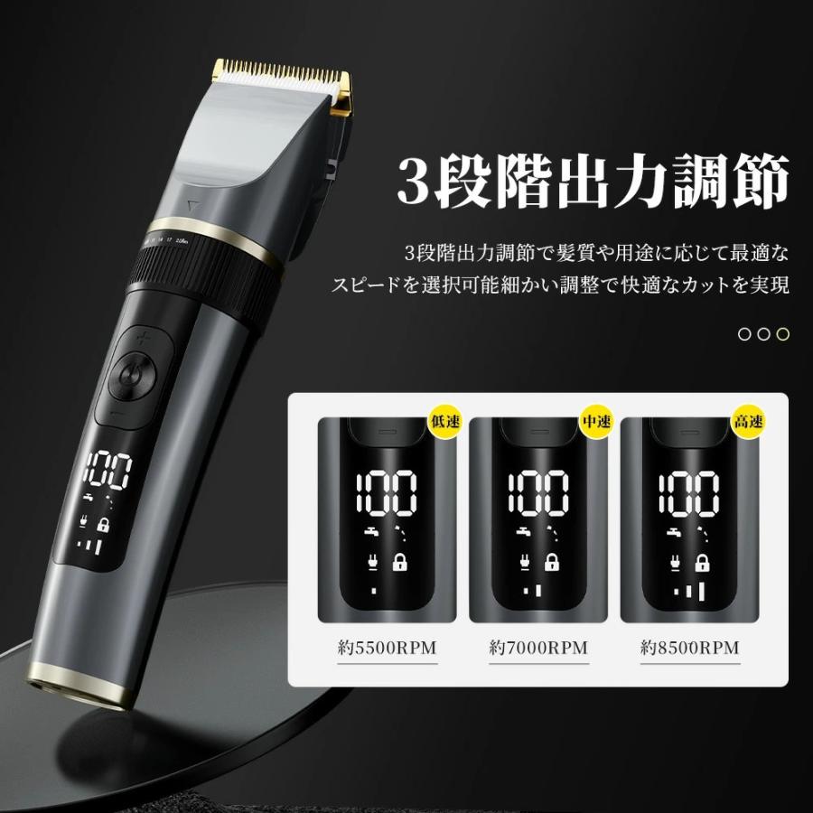 BELANDO 電動バリカン 散髪 爆買 電気バリカン IPX7防水 プロ仕様 ヘア