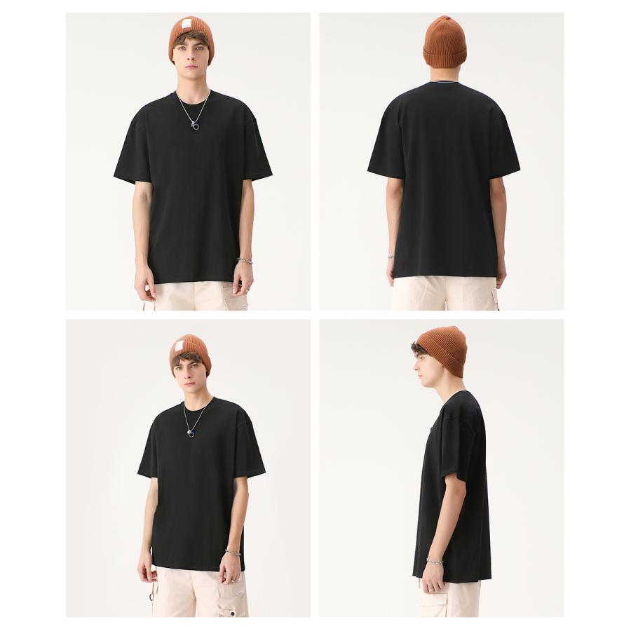 tシャツ メンズ 半袖 無地 Tシャツ レディース 綿100％ 黒 白 コットン ユニセックス キッズ レーニング Tシャツ 丸首 大きいサイズ 厚手 S M L XL XXL 2XL |  | 10