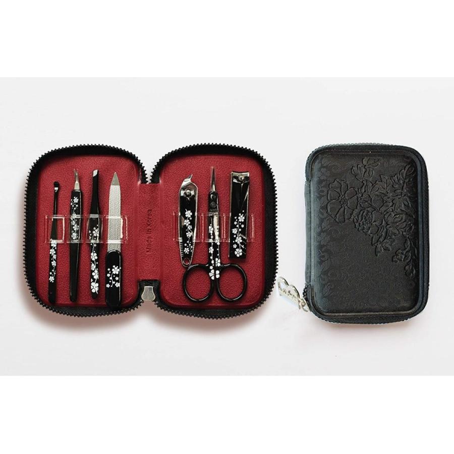 Bell Manicure Sets Bm 990a ポータブル爪の管理セット 爪切りセット 高品質のネイルケアセット花モチーフのイラストデ Supersport Tn
