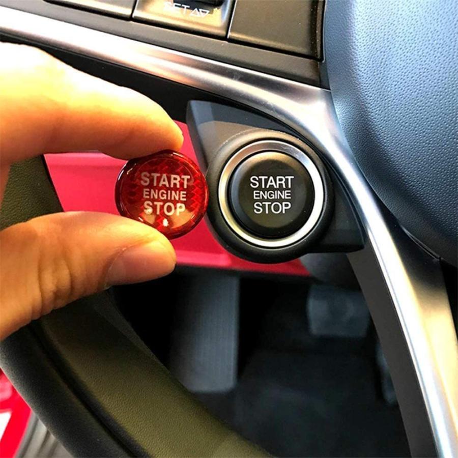 Alfa Romeo 割引発見 アルファロメオ 自動エンジン 開始 停止 ボタン エンジン 車 自動車 装飾 キーボタン アクセサリー