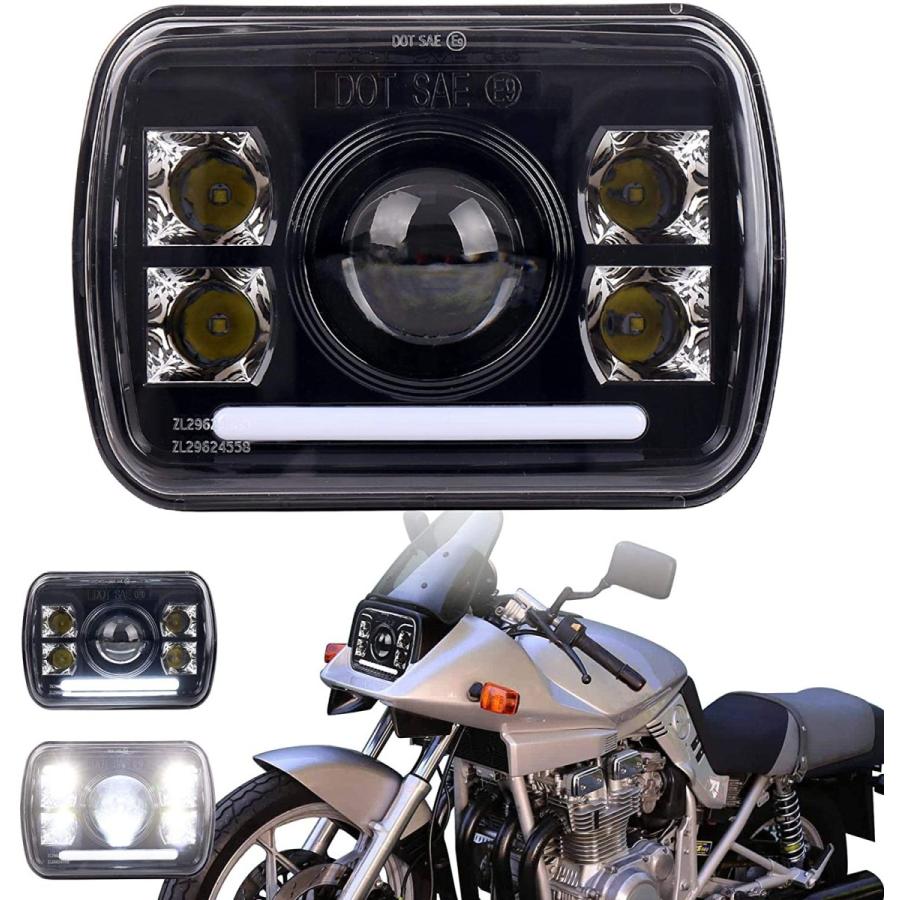 楽天1位 Xplight 5x7インチ 角型 Led ヘッドライト60w デイライト付き Hi Lo切り替え 川崎 Gsx1100s スズキzrx40 全品送料無料 Www Technet 21 Org