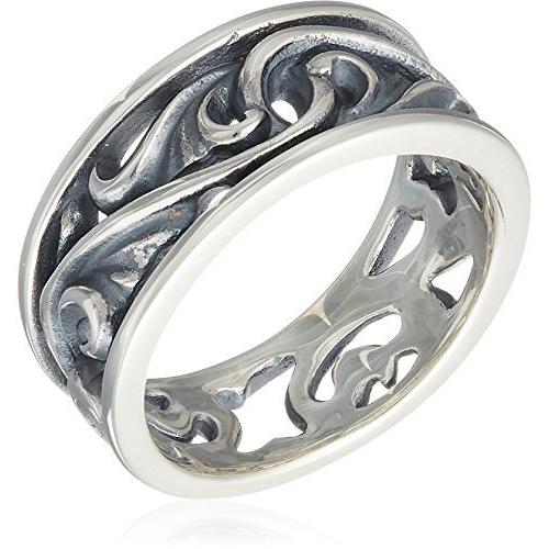 限定価格セール フリースタイル Free Style アラベスクモチーフシルバーリング ブラック Fsr913 B 日本サイズ11号 安いそれに目立つ Kslcity Com My