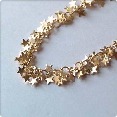 アクセサリーパーツ 星の飾りチェーン10cm単位 メール便対応 1 Acp Ch 12 手芸店 Mercerie De Ambience 通販 Yahoo ショッピング