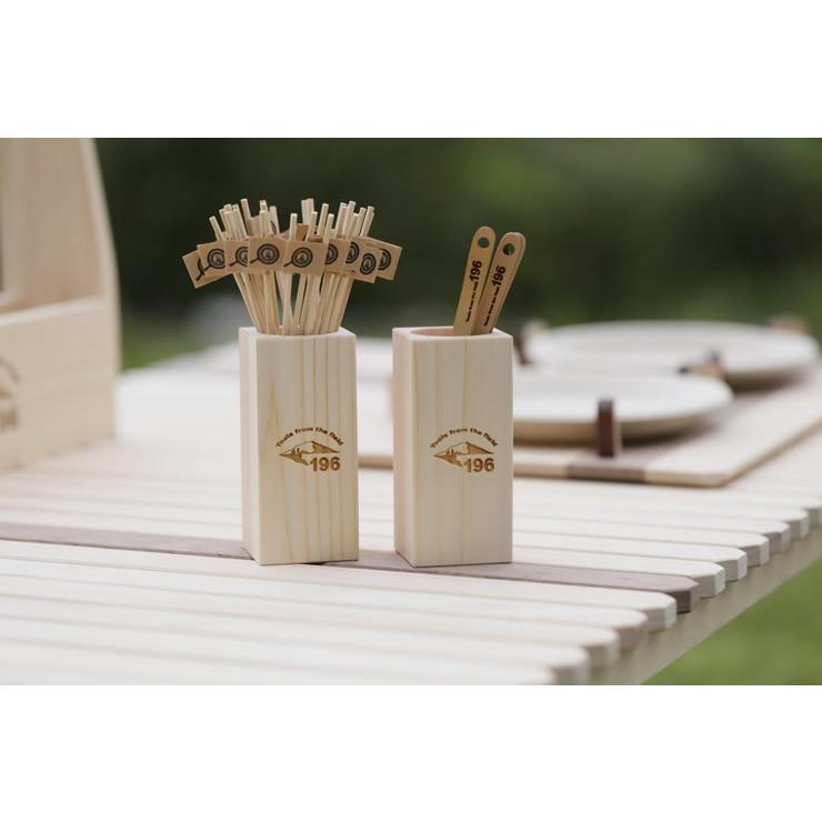 国産ひのき 木製 カトラリースタンド ミニ 196ひのきのキャンプ用品