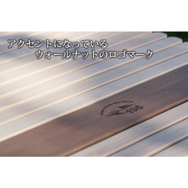 折りたたみ ウッド ローテーブル 196ひのきのキャンプ用品 KUROSON370