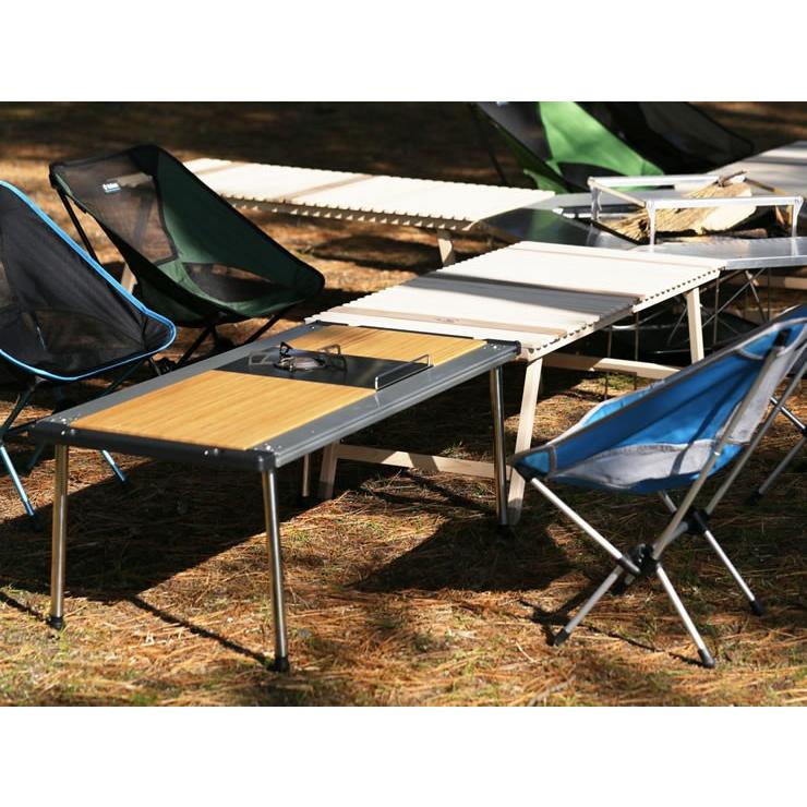 196ひのきのキャンプ用品 折りたたみウッドテーブル KUROSON400 F 土佐
