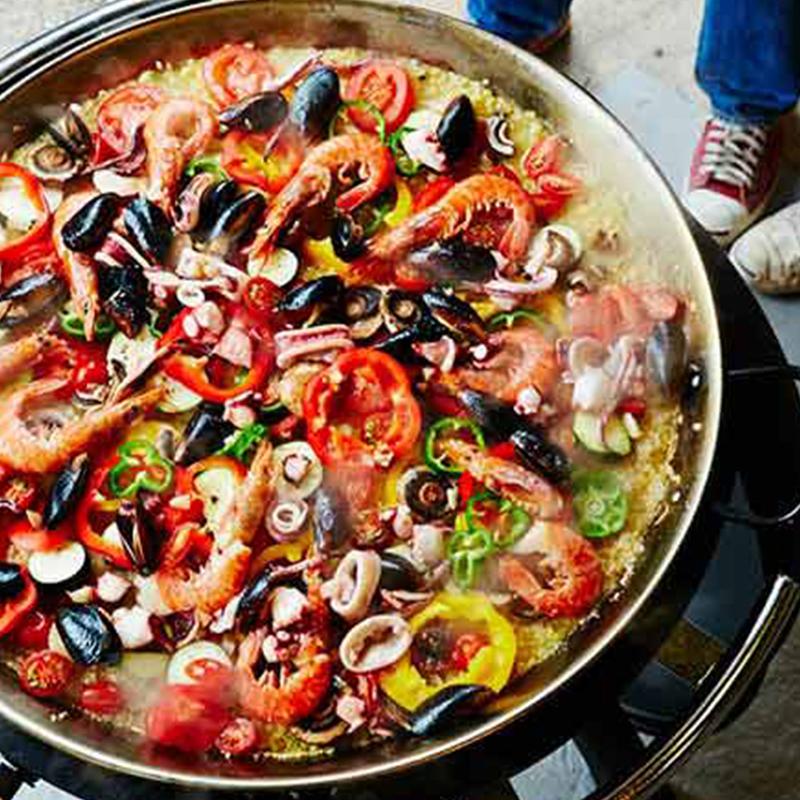 a+ エープラス 大型 パエリア鍋 Paella Pan パエリアパン 52cm 鉄板