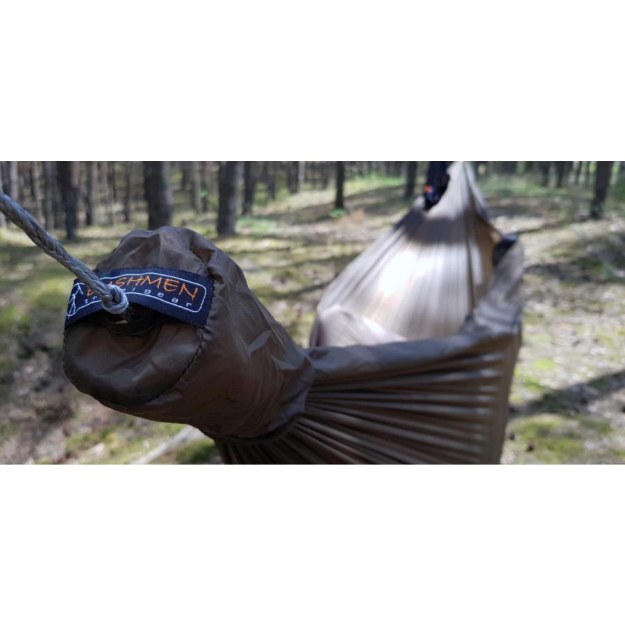 超軽量150g！BUSHMEN ULTRALIGHT ハンモック ダークオリーブ BUSHMEN