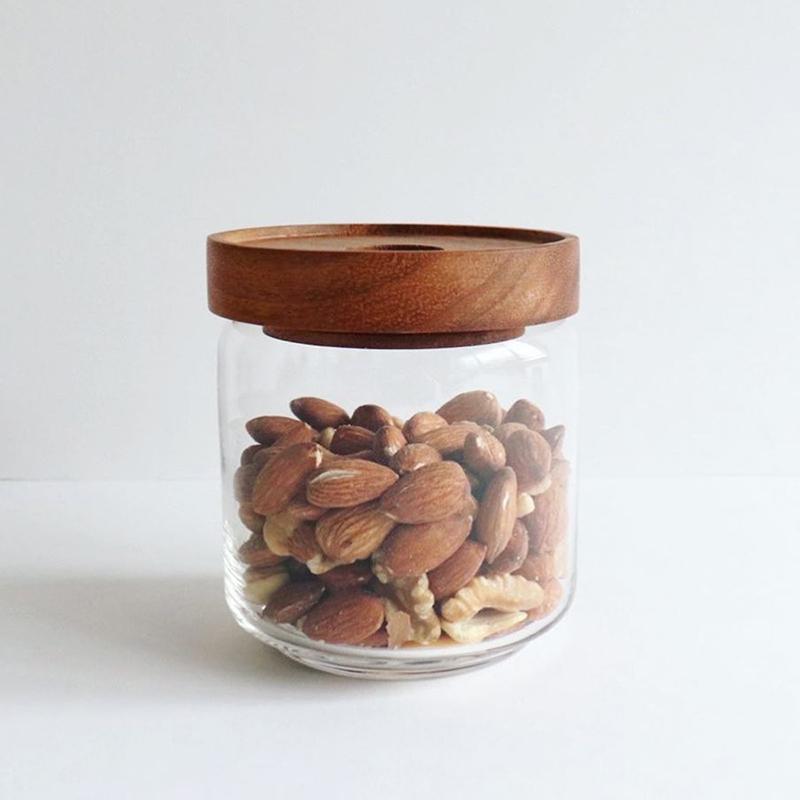 3種セット】CHABATREE チャバツリー コロン ガラス ジャー 木製