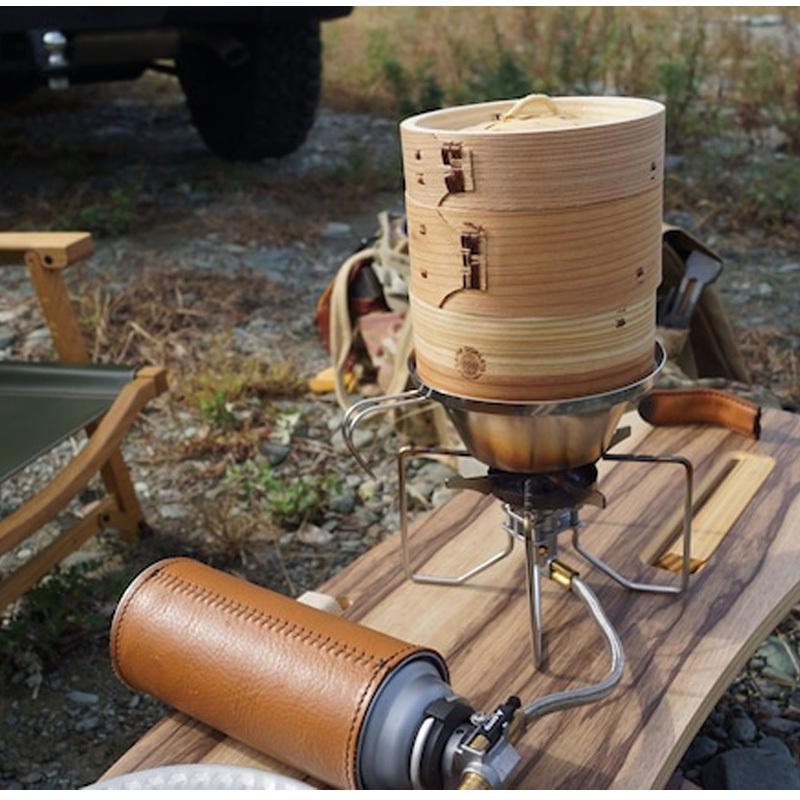 新品　CAMP OOPARTS 蒸シェラ　シェラカップ　中華セイロ　蒸し器 CAMPOOPARTS キャンプ オーパーツ「蒸しぇら」13cm 蒸シェラ
