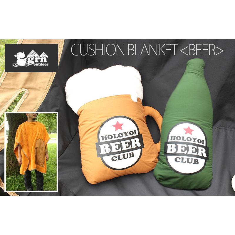 grn grn outdoor 60/40 CUSHION BLANKET BEER go0463f ブランケット