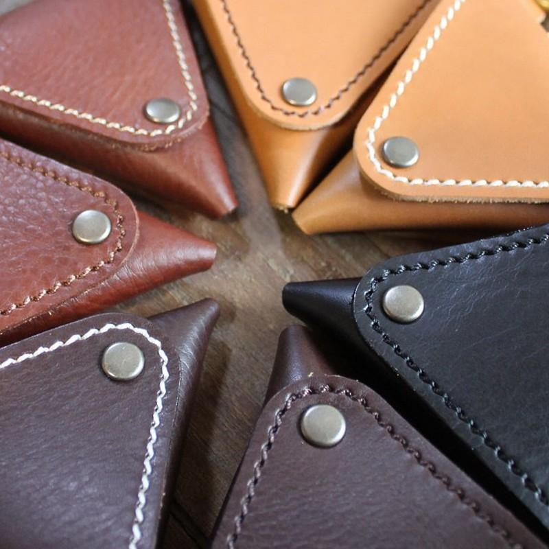 What will be will be 小物 ＆ ちょっと大きな レザー 三角 コインケース