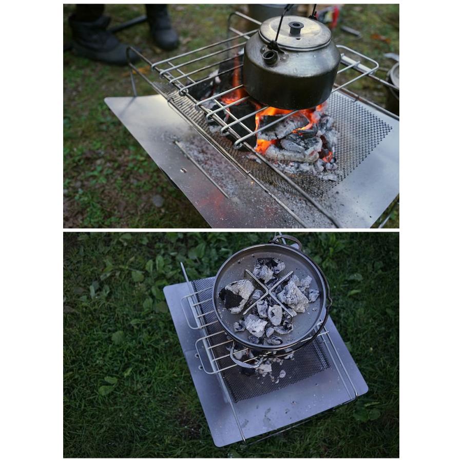 【新品未使用品】　we know enough 焚き火台+五徳セット Amazon | we know enough ＜ (ウィーノーイナフ) 焚き火台 五徳