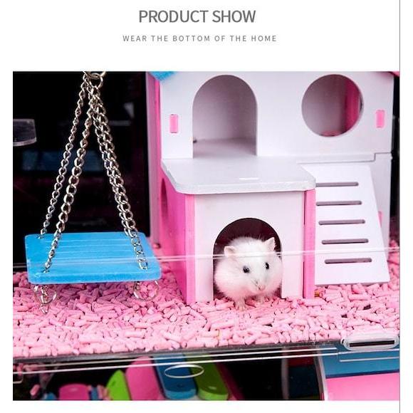 ハムスター ケージ 大型 透明 広い 2階建て おしゃれ 安い 組み立て式 D1116 71 M S Store 通販 Yahoo ショッピング