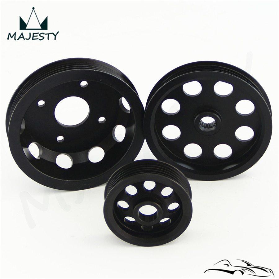 軽量アルミクランクプーリー キット 240SX S13 S14 S15 シルビア 新品