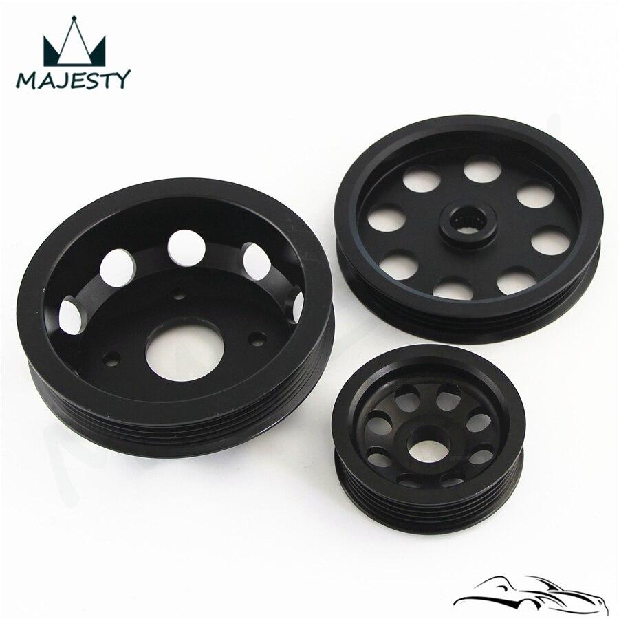 軽量アルミクランクプーリー キット 240SX S13 S14 S15 シルビア 新品