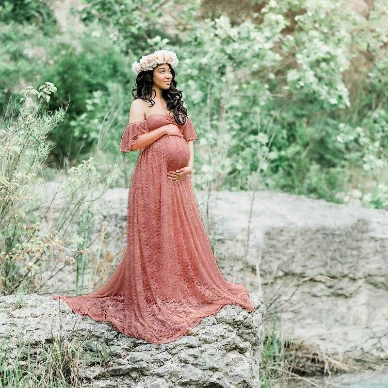 マタニティドレス マタニティフォト おしゃれ かわいい ウェディング 妊婦服 妊婦写真 くすみカラー レース 写真撮影 ロングドレス オフショルダー 半袖 D 002 M S Store 通販 Yahoo ショッピング