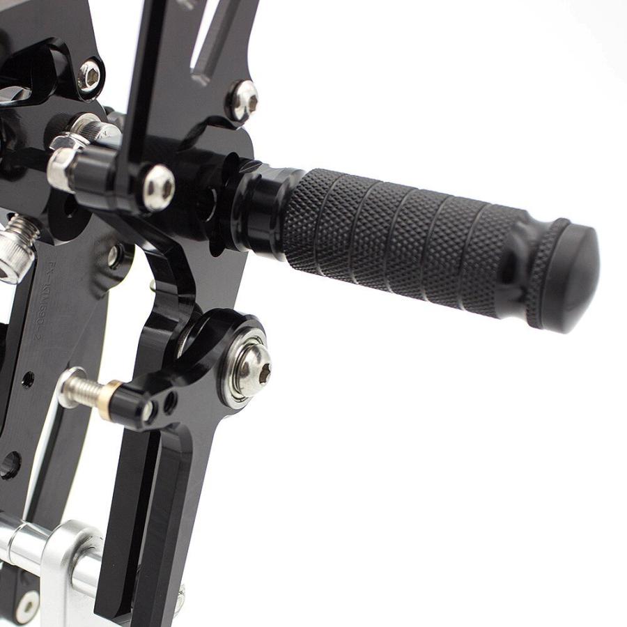 アルミバイクフットペグ ペダルリアセット フットレスト CNC KTMデューク690 2012-2015 Goldの画像