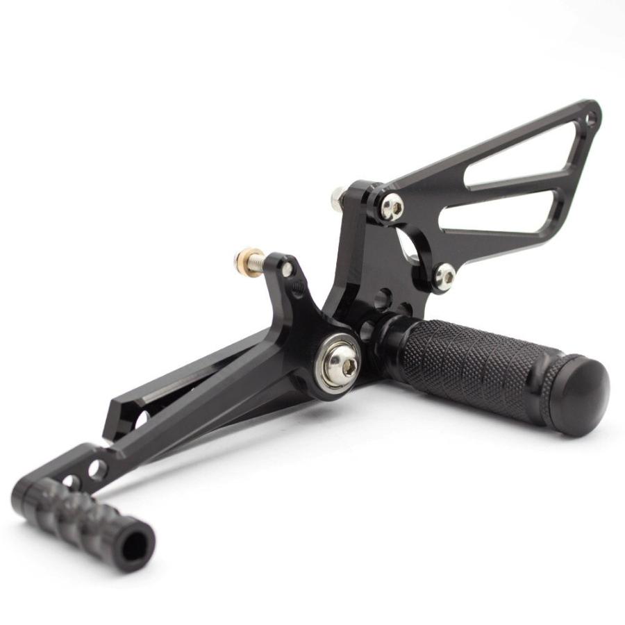 アルミバイクフットペグ ペダルリアセット フットレスト CNC KTMデューク690 2012-2015 Goldの画像