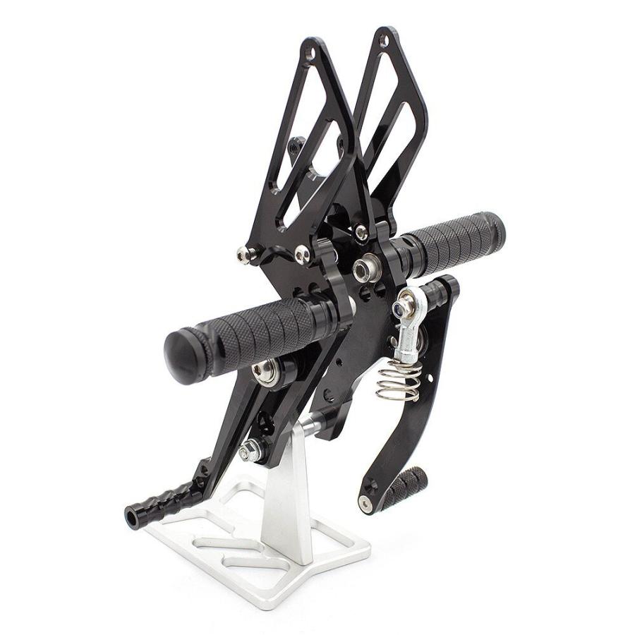 アルミバイクフットペグ ペダルリアセット フットレスト CNC KTMデューク690 2012-2015 Goldの画像