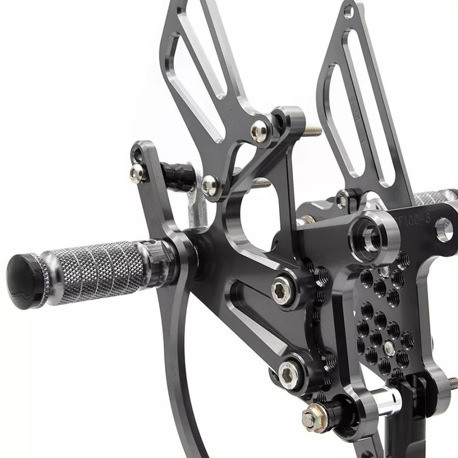 ステップ ペダル バックステップ 可変ポジション ブラック CNC ホンダ NSR MINI NSF100 NSR80 NSR50Rの画像