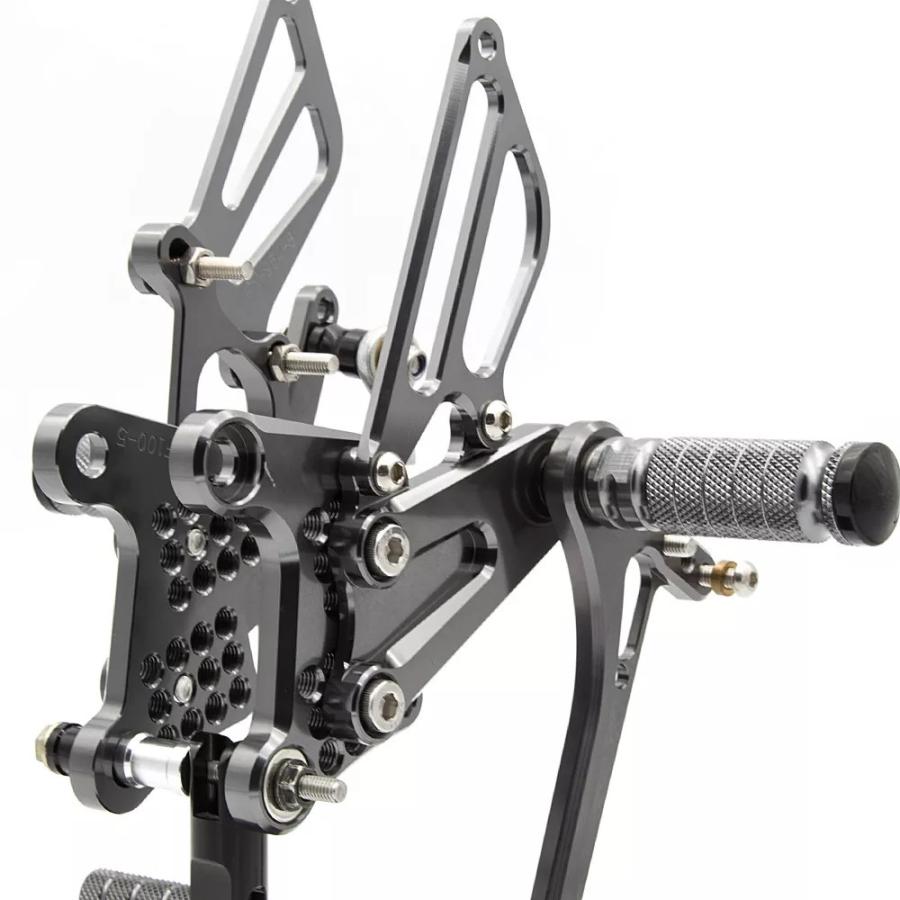 ステップ ペダル バックステップ 可変ポジション ブラック CNC ホンダ NSR MINI NSF100 NSR80 NSR50Rの画像