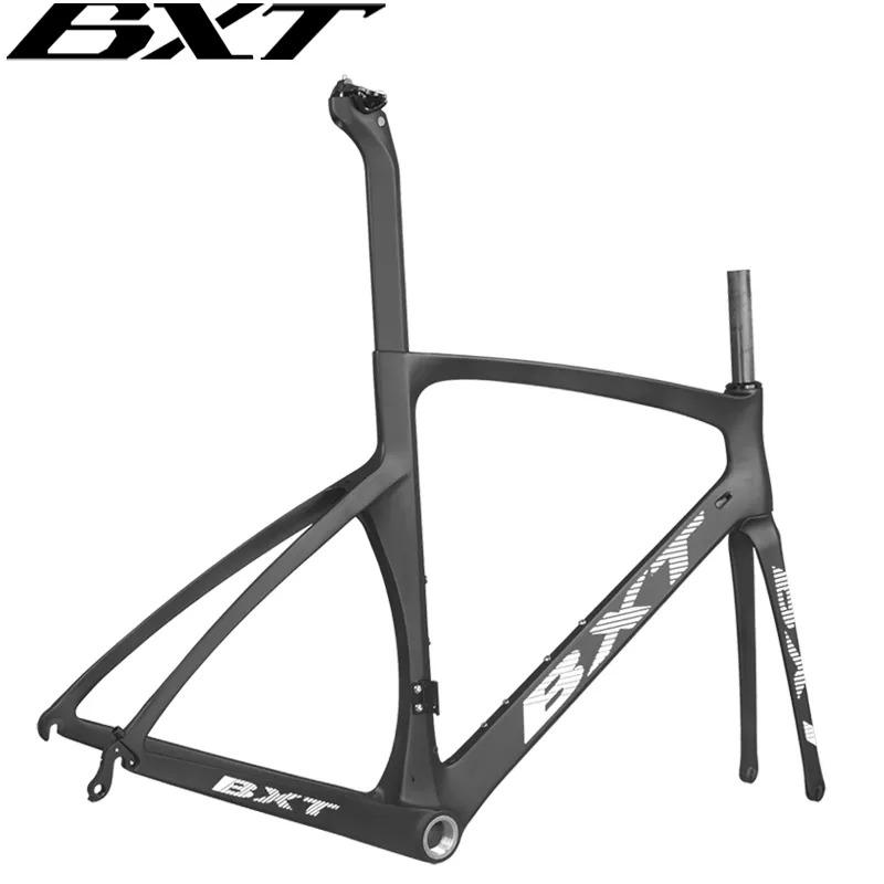 BXT ・カーボンピストバイクフレームマットブラック BXT-カーボンファイバー固定ギアバイク,シングルチェーン