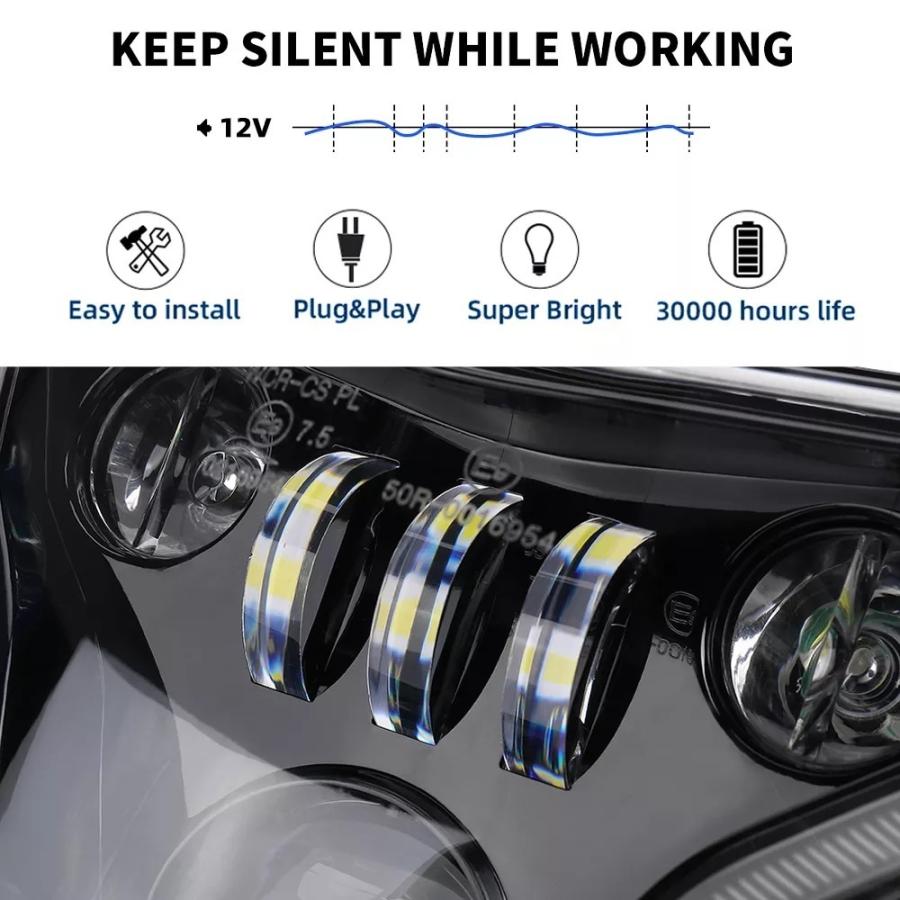 LEDヘッドライト プロジェクター フルセット BMW G310GS G310R G 310 GS R 310GS 2016 2017 2018 デビルアイ_3