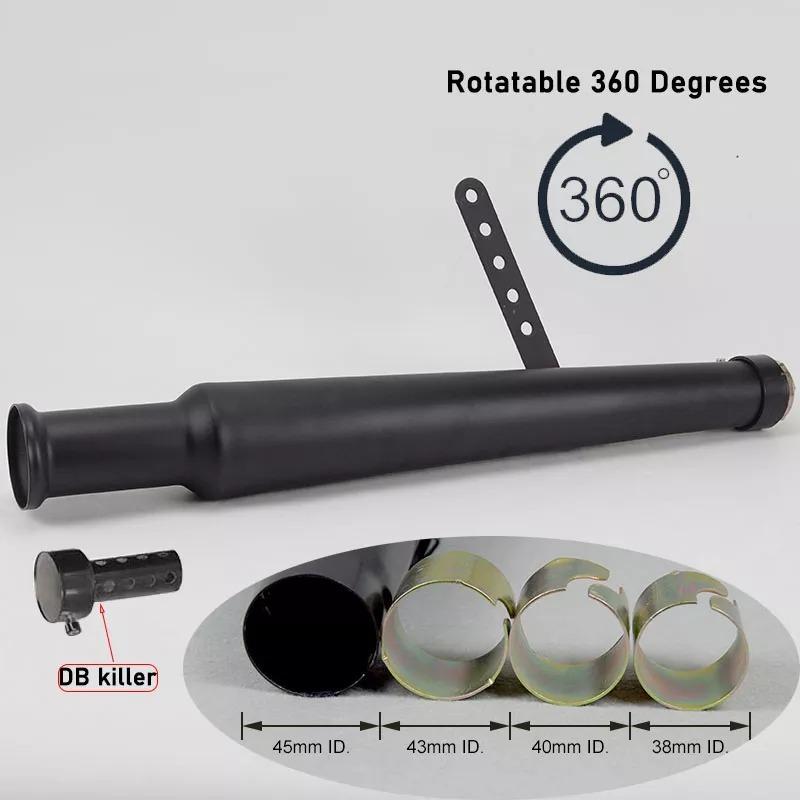【タッチー】sr400 カーボンマフラー マフラー サイレンサー W400/W650/SR400/TW225 メガホン : M&S