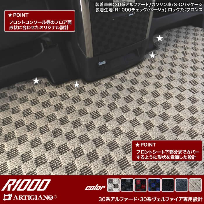 アルファード 30系 セカンドラグマット 2列目通路用マット