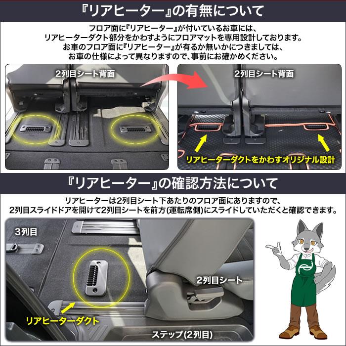 三菱（MITSUBISHI） 新型 デリカ D5 フロアマット ラゲッジマット 
