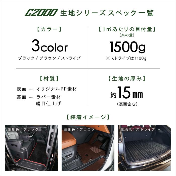 RAV4 50系 ガソリン HV PHV 専用 フロアマット ラゲッジマット (NEWプレミアム) C2000シリーズ | RAV4 | 14