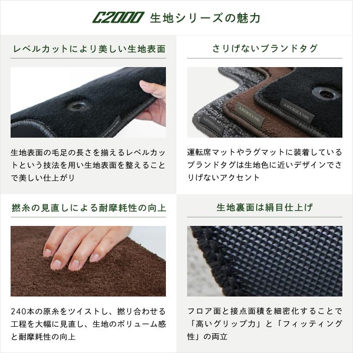 RAV4 50系 ガソリン HV PHV 専用 ラゲッジマット トランクマット (NEWプレミアム) C2000シリーズ | RAV4 | 08