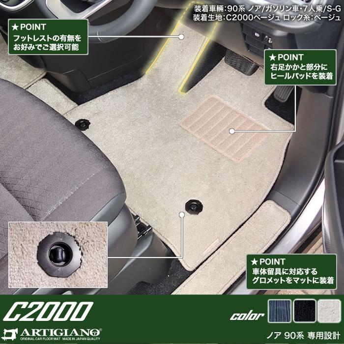 新型　ノア　90系　フロアマット　ラゲッジマット　C2000シリーズ　ステップマット