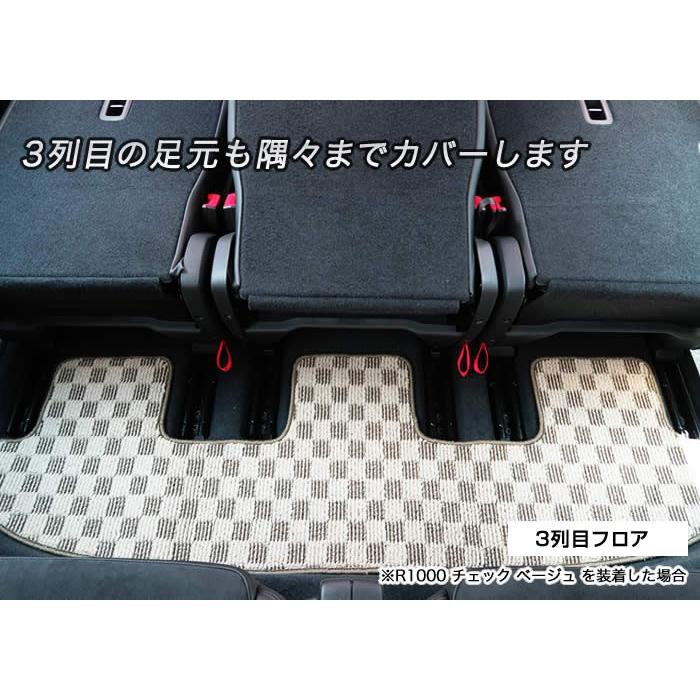 フォルクスワーゲン シャラン 7N 右ハンドル フロアマット+トランク（ラゲッジ）マット 9枚組 ('11年2月〜)  C2000 | フォルクスワーゲン | 08