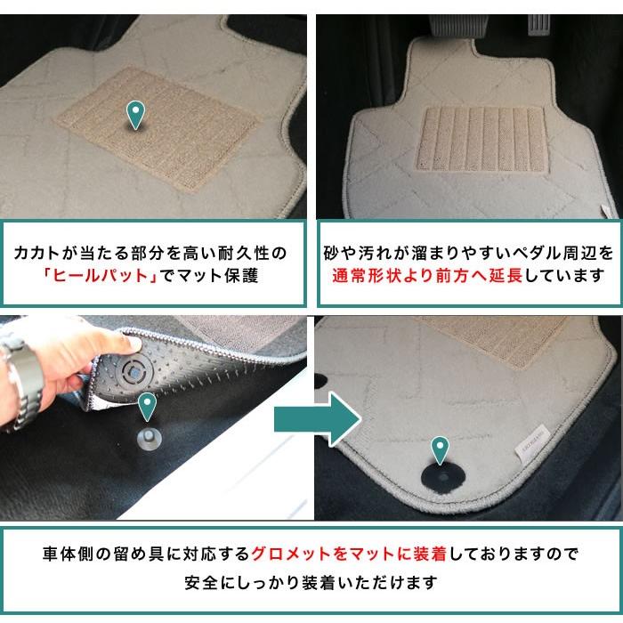 ボルボ（VOLVO） V40 (MB/MD) 右ハンドル フロアマット 5枚組 (