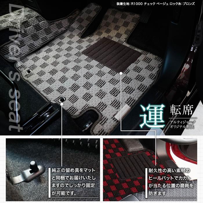 クロスビー フロアマット MN71S ラバー製 防水 撥水 ゴム : 車のマット