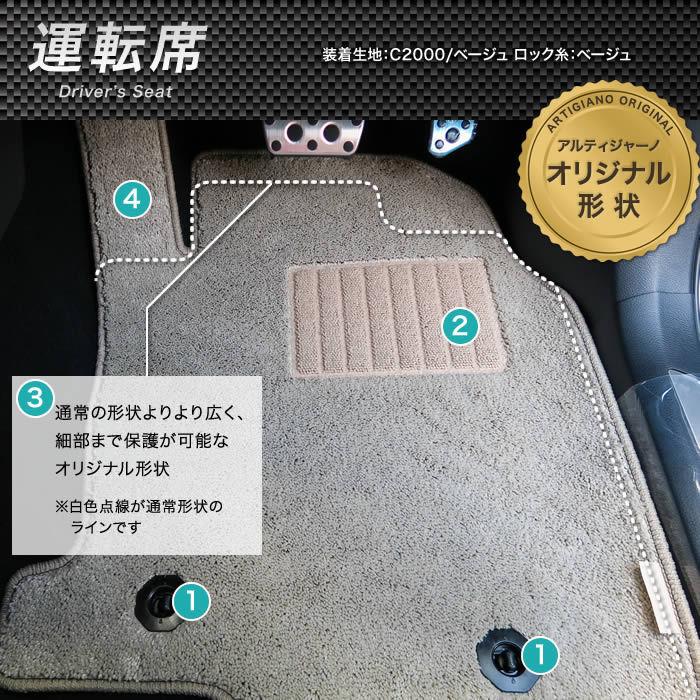 レクサス NX 10系 フロアマット 2014年7月~ ラバー製 ゴム 防水 撥水｜m-artigiano｜06