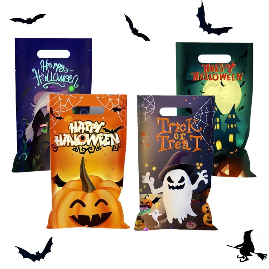 ハロウィン 手提げ袋 ラッピング袋 レジ袋 16.5×26.5cm 20PCS プレゼント お菓子 キャンディバッグ ギフトバッグ |  | 01