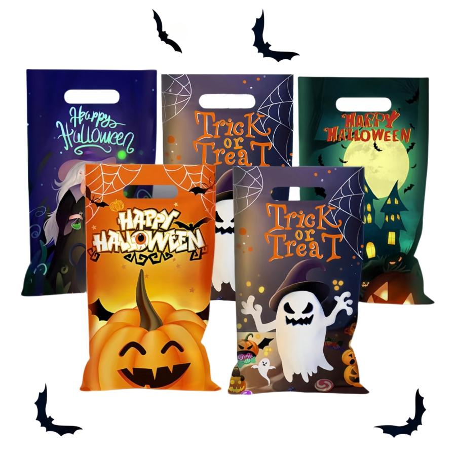 ハロウィン 手提げ袋 ラッピング袋 レジ袋 16.5×26.5cm 20PCS プレゼント お菓子 キャンディバッグ ギフトバッグ |  | 03
