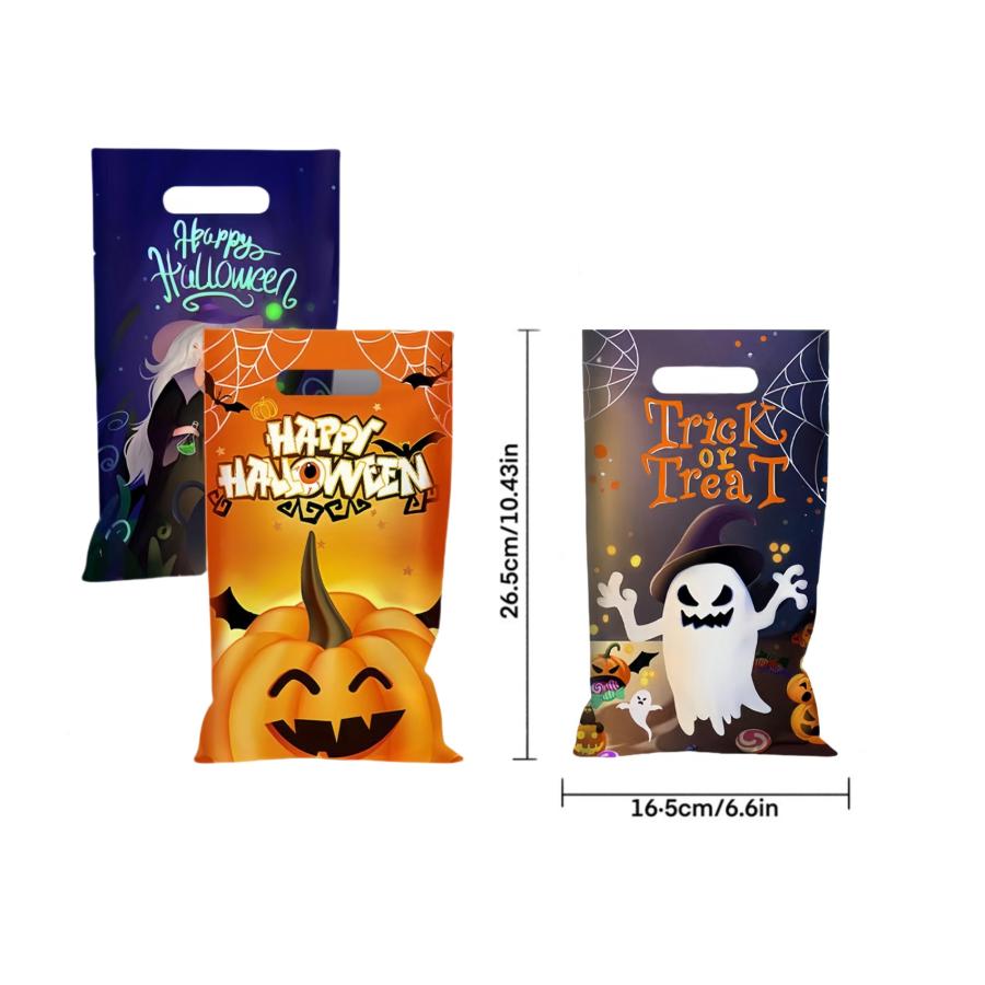 ハロウィン 手提げ袋 ラッピング袋 レジ袋 16.5×26.5cm 20PCS プレゼント お菓子 キャンディバッグ ギフトバッグ |  | 04
