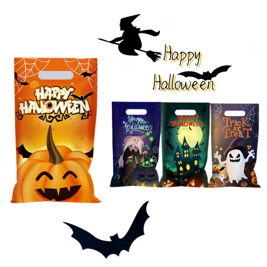 手提げ袋 ハロウィン ラッピング袋 レジ袋 16.5×26.5cm 40PCS