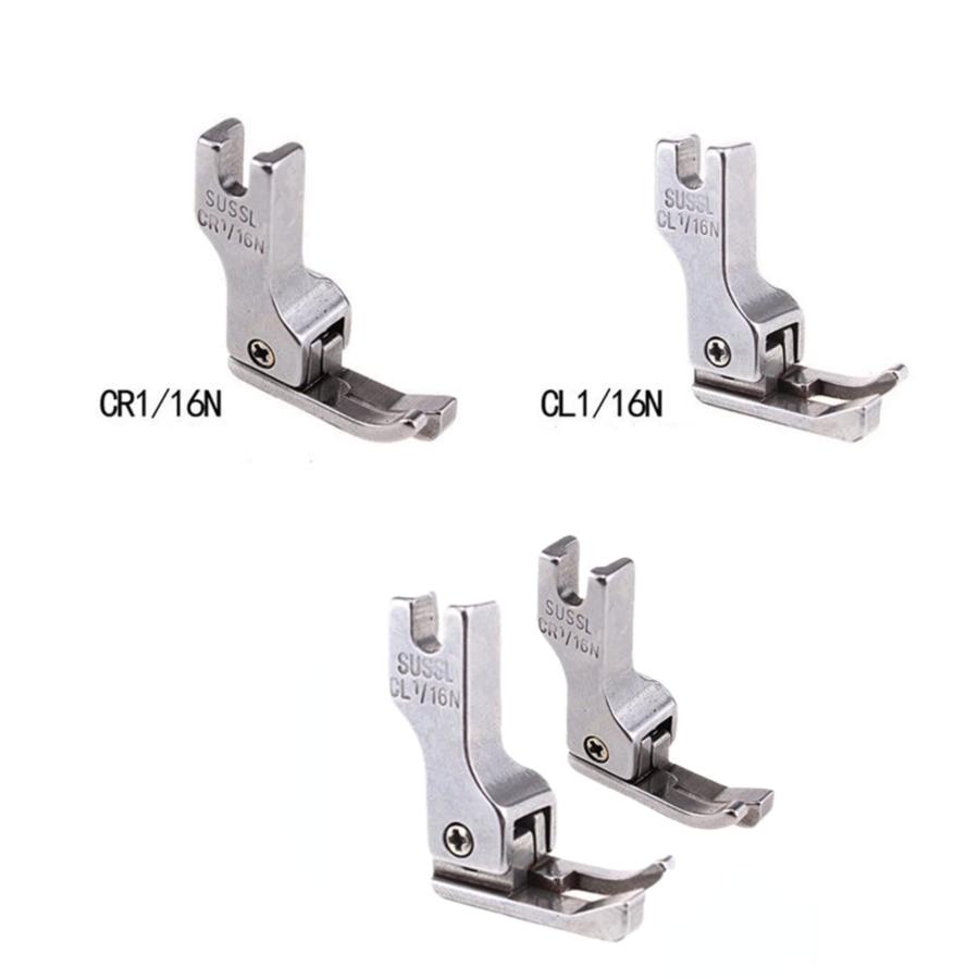 工業用・職業用ミシン押さえ 2mm ステッチ押さえ CL1/16N+CR1/16N 左右