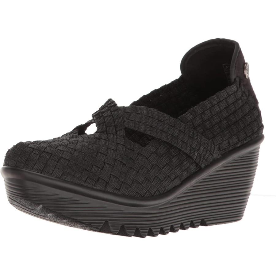 新素材新作 Bernie 6 5 7 並行輸入品 ブラック メタリック ウェッジパンプス クレオパトラ レディース Mev その他シューズ Srikarm Com