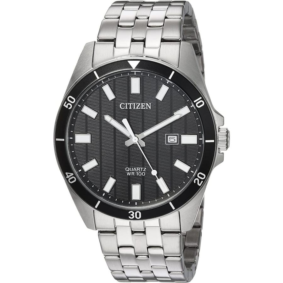名作 Steel Stainless  Watch Mens Quartz Citizen  BI5050-54E)　並行輸入品 (Model: Silver-Tone  Classic その他メンズアクセサリー