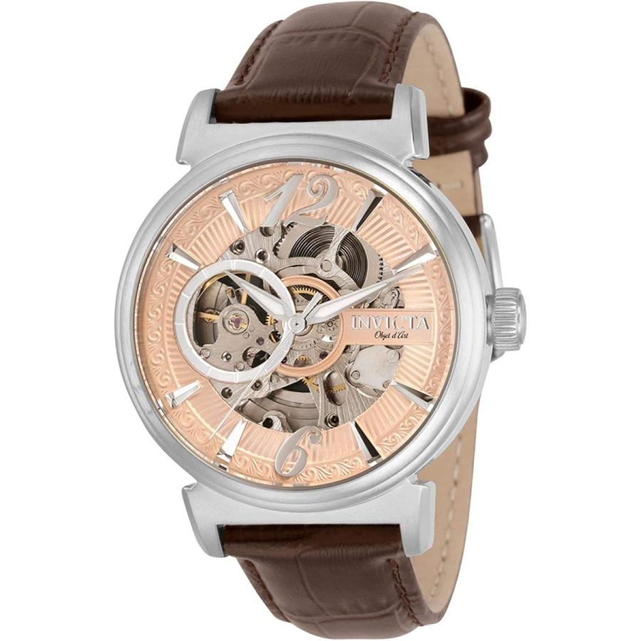【★安心の定価販売★】 Invicta Objet D Art Automatic Rose Gold Dial Men's Watch 30457 並行輸入品 その他メンズアクセサリー 【★安心の定価販売★】 Invicta Objet D Art Automatic Rose Gold Dial Men's Watch 30457 並行輸入品 その他メンズアクセサリー