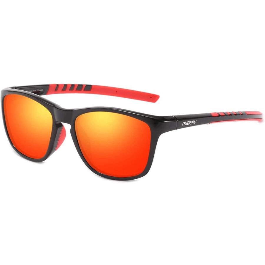 ずっと気になってた Women Men for Sunglasses Polarized Sports FELRES Outdoor (BLACK/RED)　並行輸入品 D202 Glasses Sun Cycling Driving その他財布、帽子、ファッション小物
