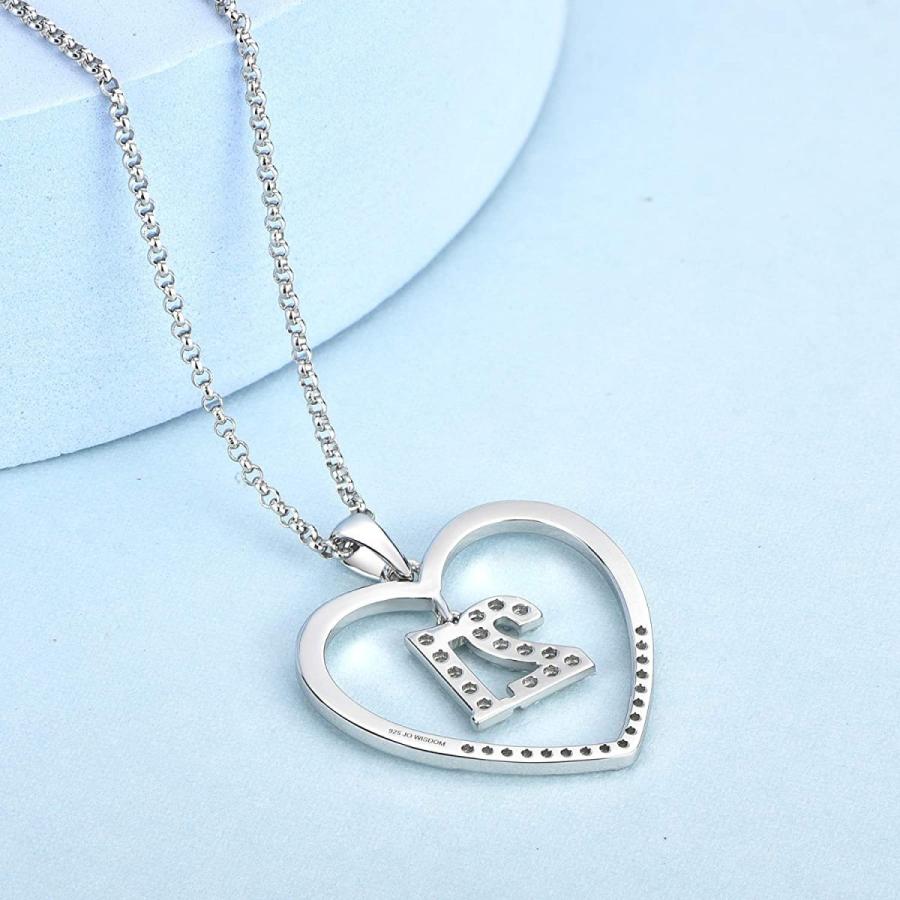 お試し価格 Jo Wisdom レディース ハートネックレス 925スターリングシルバー 数字 16歳 18歳 歳 21歳の誕生日 記念日 ペンダントネックレス 3aキュービックジルコニアジ その他財布 帽子 ファッション小物 Www Wadalhr Com