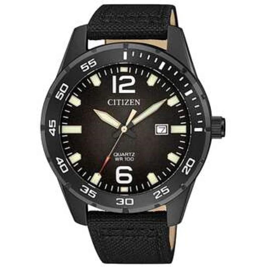 【海外輸入】 Black Dial Black Quartz Citizen Nylon BI1045-05E　並行輸入品 Watch Men's その他メンズアクセサリー