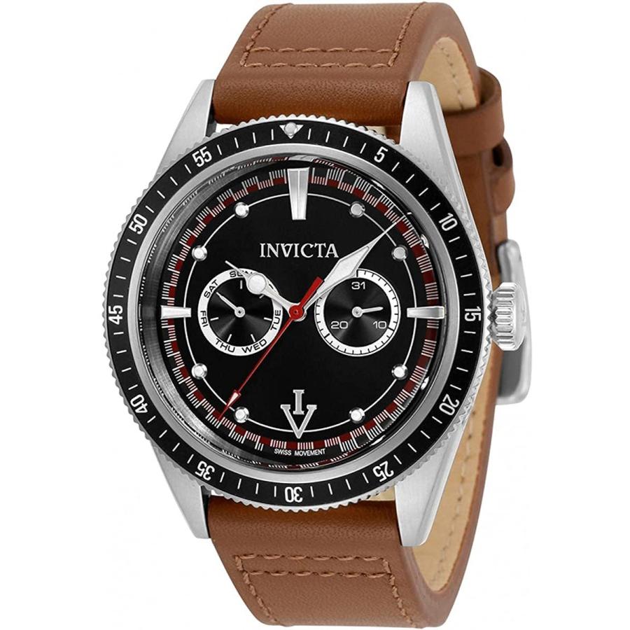 新作ウエア Invicta Men's 33529 Vintage Quartz Multifunction Black Dial Watch　並行輸入品 その他メンズアクセサリー